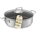 SILBERTHAL Servierpfanne 28 cm hoher Rand