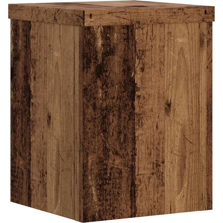vidaXL Pflanzenständer 2 Stk. Altholz-Optik 15x15x20 cm Holzwerkstoff 852895 – Bild 3
