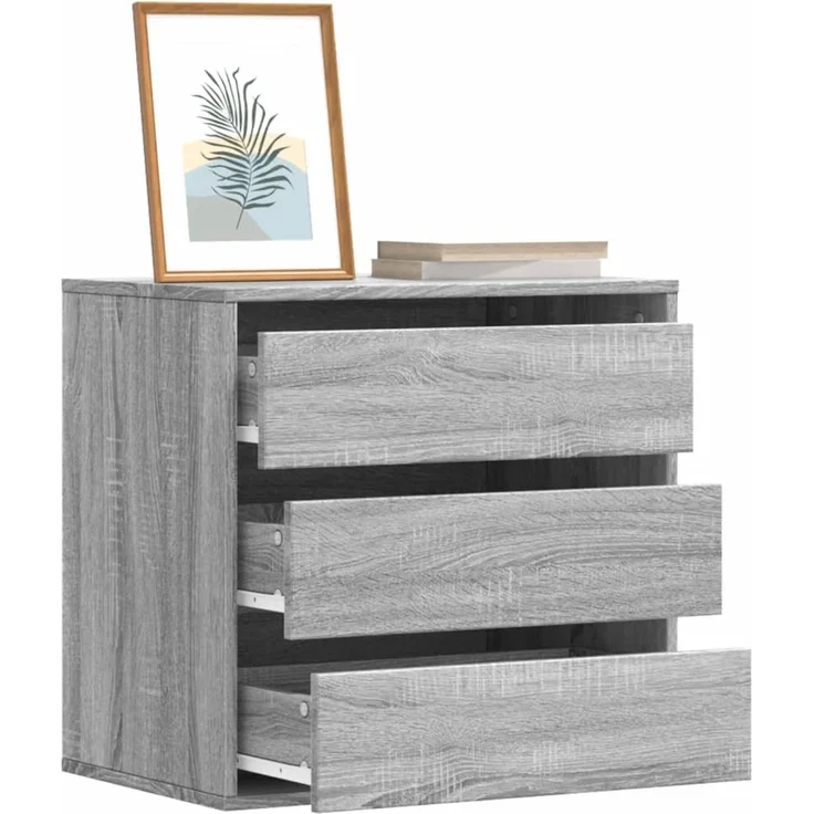 vidaXL Kommode Grau Sonoma 60x41x58 cm Holzwerkstoff 852848 – Bild 1