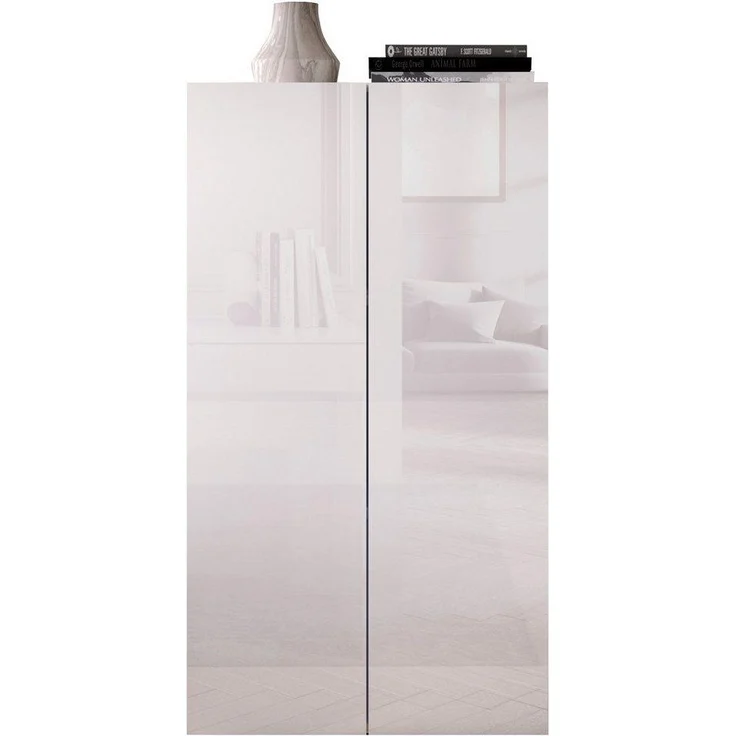 INOSIGN Aktenschrank Basic, Mehrzweckschrank mit 2 Türen (innen 2 Einlegeböden), Büroschrank, B 63 x H 114 cm – Bild 1