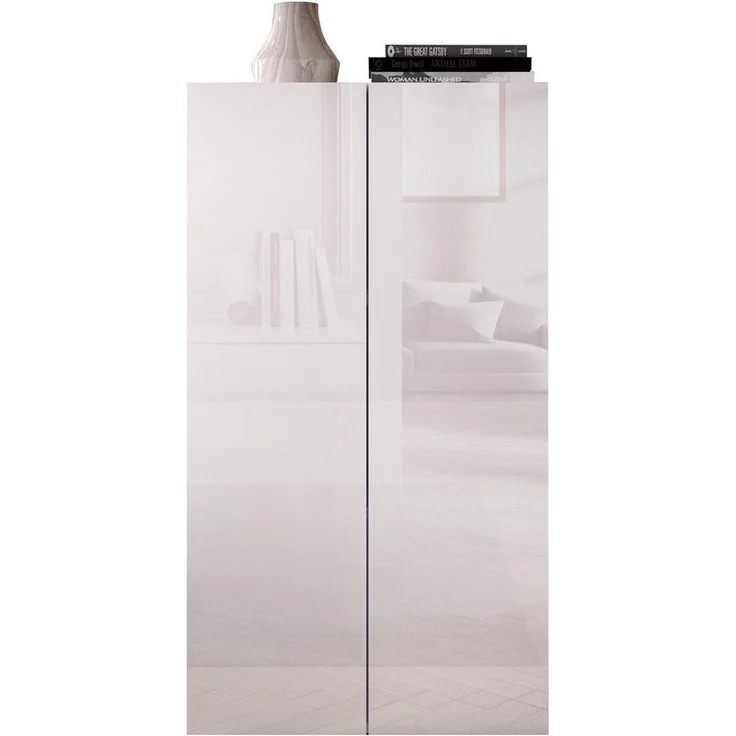 INOSIGN Aktenschrank Basic, Mehrzweckschrank mit 2 Türen (innen 2 Einlegeböden), Büroschrank, B 63 x H 114 cm