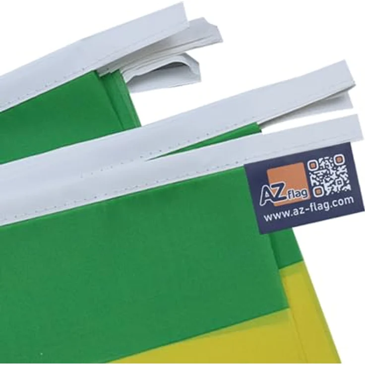 AZ FLAG - Fahnenkette Guinea 6 Meter Mit 20 Flaggen - 21x14 cm - Guineische Girlande Flaggenkette 14 x 21 Cm – Bild 3