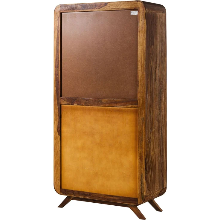 Vitrine Sheesham 90x40x180 dunkelbraun lackiert MAILAND #215 – Bild 10