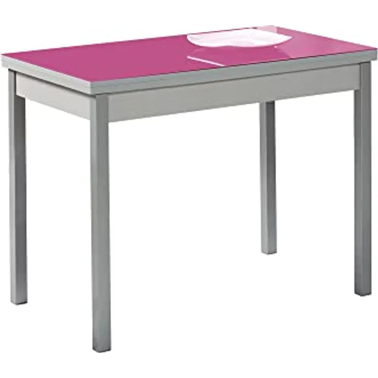 ASTIMESA Küchentisch, Metall, Fuchsia, 90 x 50 cm