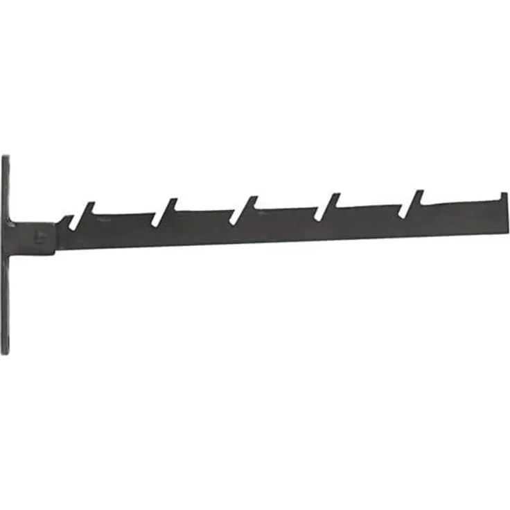House Doctor Haken, Puri, Schwarz, l: 33 cm, h: 2. 6 cm, Zinn, Standard