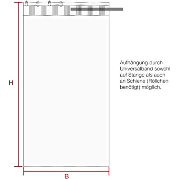 HOMING Vorhang Velia (1 St), verdeckte Schlaufen, blickdicht, Fertigschal – Bild 6