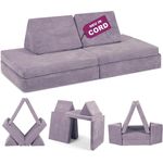 Linodino Kindersofa Spielsofa I aus Schaumstoff Bausteine I Spielcouch für Kinder, 3 Jahre Garantie