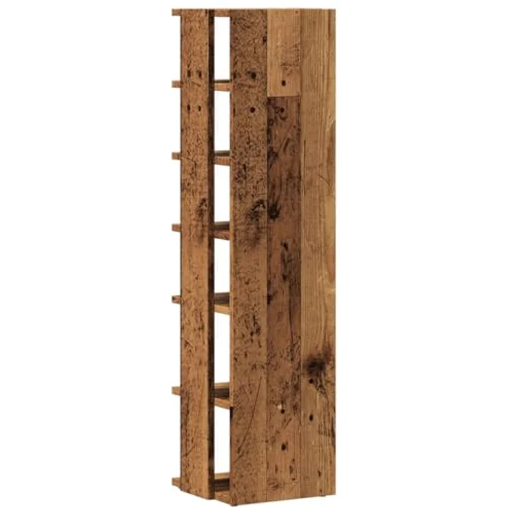 vidaXL Schuhschrank Altholz-Optik 28x27x102 cm Holzwerkstoff 856664 – Bild 7