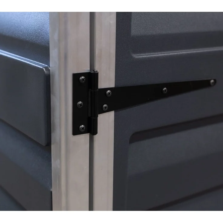 Palram-Canopia 'Voyager' Gerätebox, Aluminium schwarz, 90 x 139 x 147 cm – Bild 12
