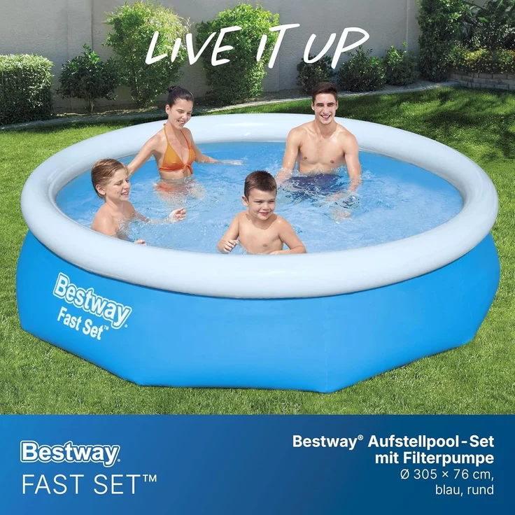 Bestway Swimmingpool-Set Fast Set 305x76 cm 57270 91641 – Bild 3