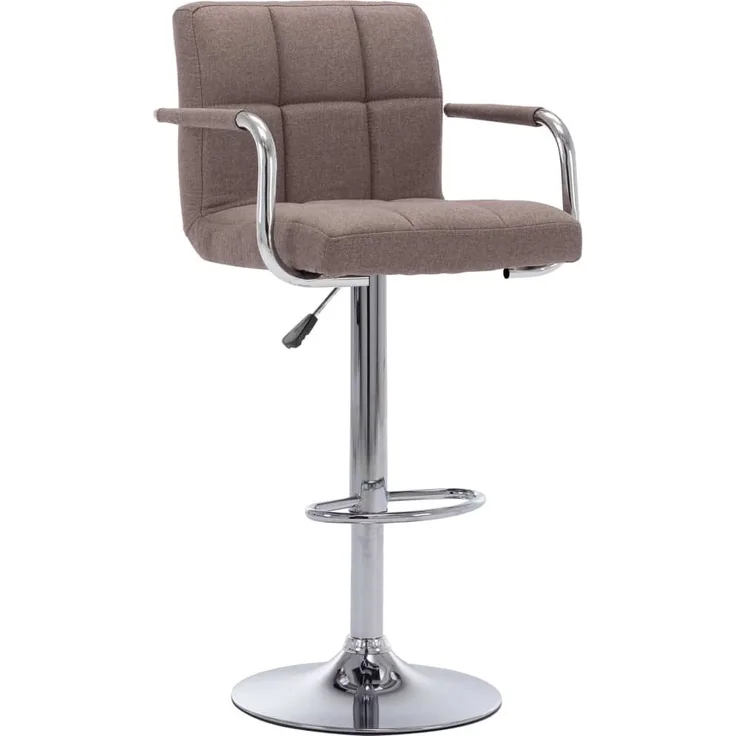 vidaXL Barhocker 2 Stk. Taupe Stoff [283428]