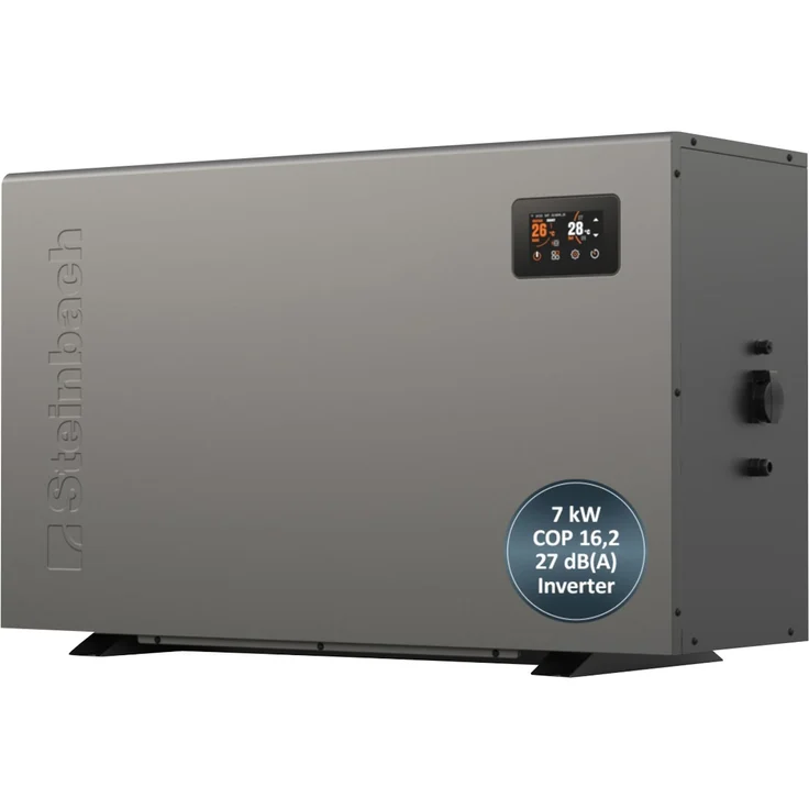 Steinbach Swimming Pool Wärmepumpe "Silent 7",für Pools bis 30.000 l, 7 kW Heizleistung – Bild 1