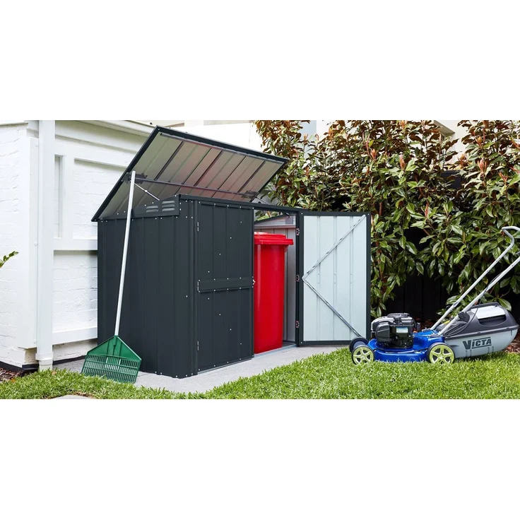 Globel Gerätehaus "Tonnen-Depot Easy" 5x3 - 2bins, anthrazit – Bild 3