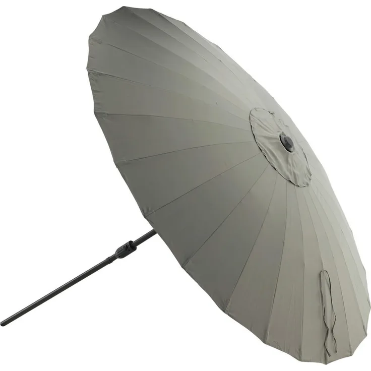 Gardenson Sonnenschirm, grau, 270x270 cm, Sonnen- & Sichtschutz, rund