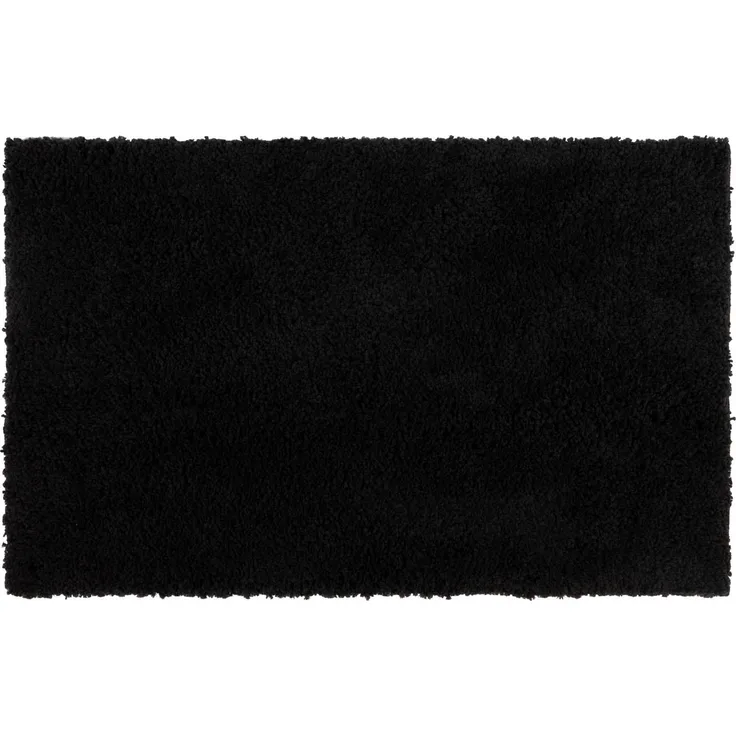 Badematte Sky Soft | Reckteckig | Rutschhemmende Rückseite | Schwarz / 60x100 cm