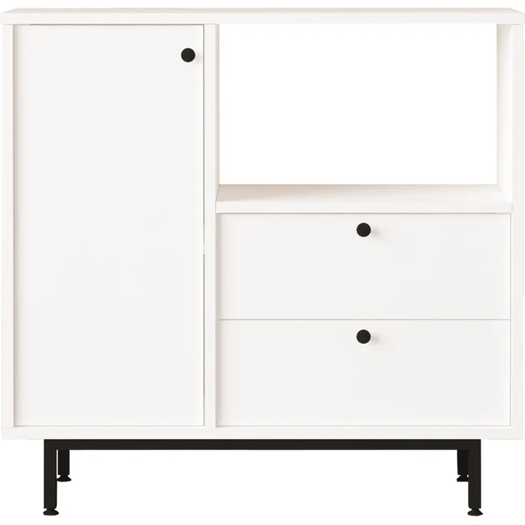 Skye Decor 'LAT1-W' Mehrzweckschrank, Weiß, 88 x 85 x 35,5 cm – Bild 4
