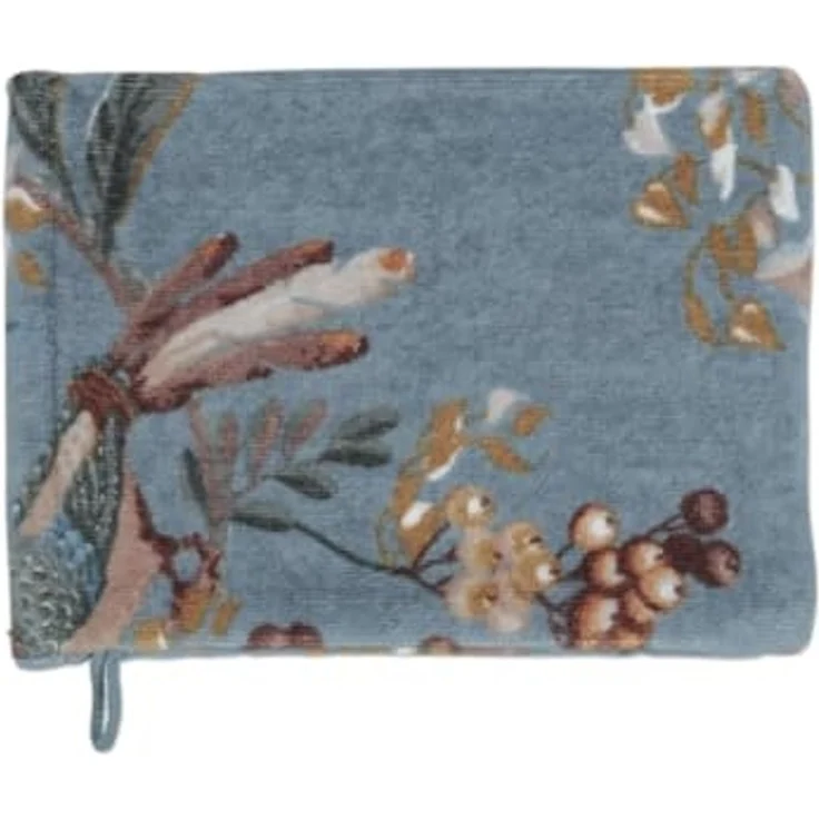 PiP Studio Waschhandschuh Secret Garden Waschhandschuh blue 16x22cm (1 Stück), Baumwolle (278607) – Bild 1