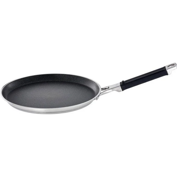 Rösle 'Silence Pro' Crêpes-Pfanne, Edelstahl schwarz, Ø 28 cm
