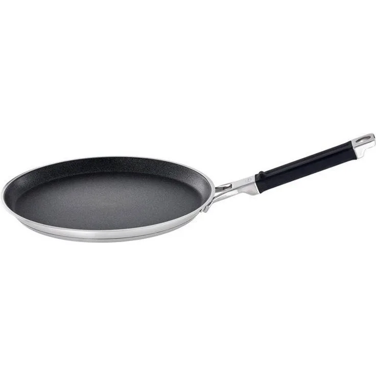 Rösle 'Silence Pro' Crêpes-Pfanne, Edelstahl schwarz, Ø 28 cm