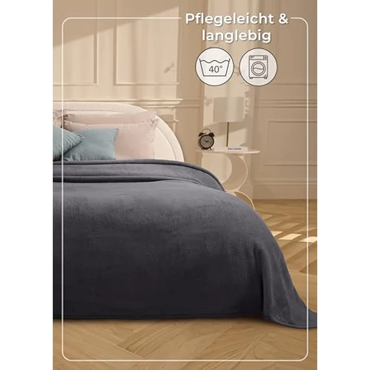 Wohndecke Wohndecke aus Baumwolle - Kuscheldecke, Baumwolldecke -, Laynenburg, Decke als Sofa-decke, Couchdecke, Wolldecke aus Baumwollmix – Bild 8