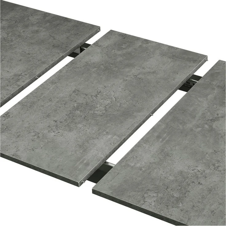 B&D home Esstisch LIO, Metallgestell schwarz oder weiß, ausziehbar, 4-6 Personen – Bild 3