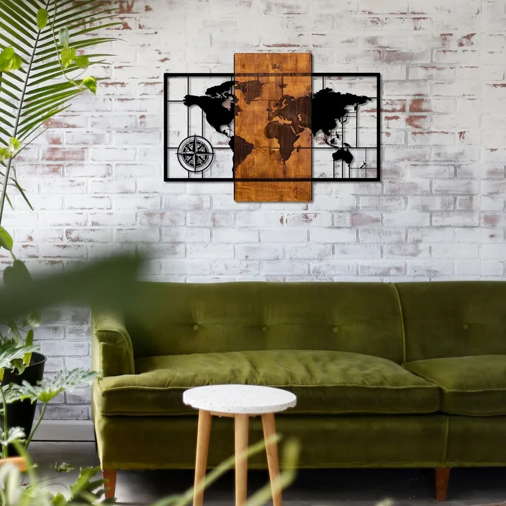 Wallity Wanddekoobjekt 50% WOOD (Thickness: 3 cm) / 50% METAL, 58 x 85 cm L1330