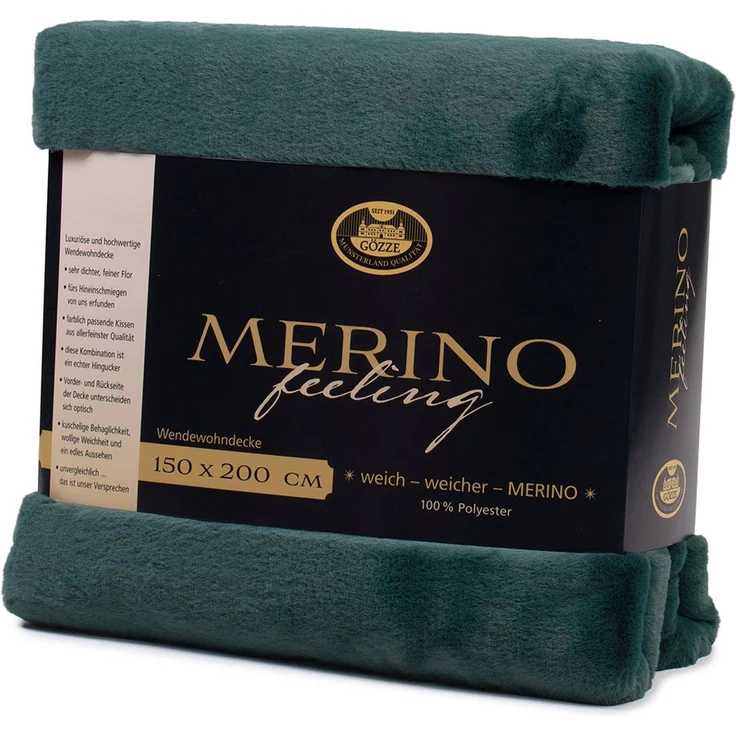 Wohndecke Merino Wendewohndecke, Gözze, kuschelig weich – Bild 4
