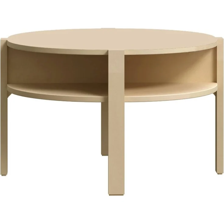 Couchtisch TOBAGO rund Ø 75 cm Buttergelb, von Forte – Bild 3