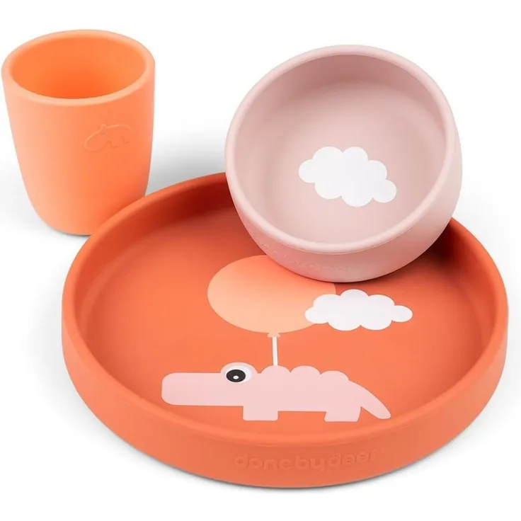 Done by Deer Happy Clouds Geschirrset - Papaya Ora