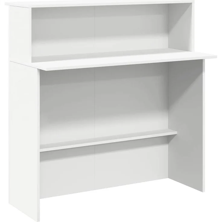 vidaXL Empfangstresen Weiß 100 x 50 x 103,5 cm Holzwerkstoff 859024 – Bild 1