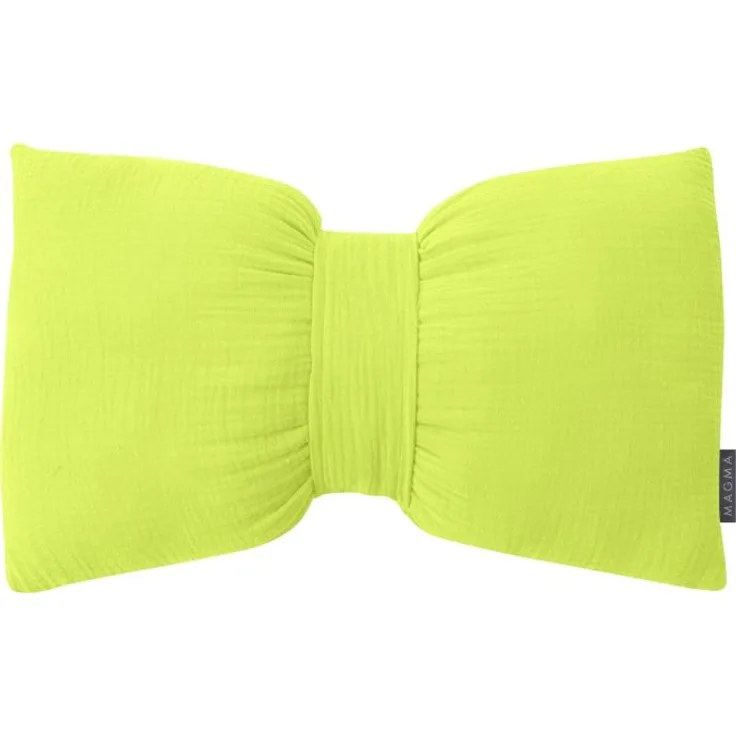 MAGMA Kissen SCHLEIFE BANG lemon BH 45x30 cm gelb Dekokissen