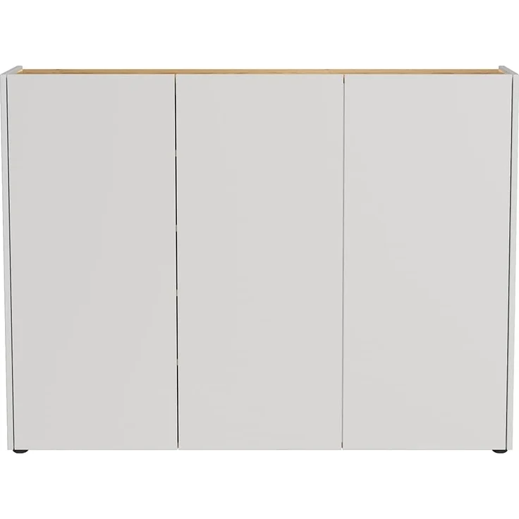 Lomadox Schuhschrank LAPUA-01 in Kaschmir und Eiche, 3-türig, ideal für schmale Flure – Bild 4