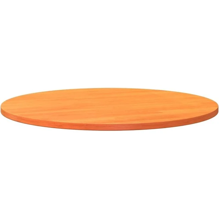 vidaXL Tischplatte Rund Wachsbraun Ø80x2,5 cm Massivholz Kiefer 847129 – Bild 4