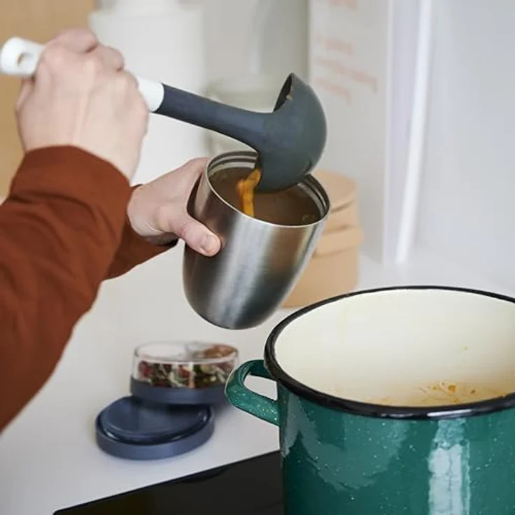 Mepal - Thermobehälter Ellipse - Thermo Lunchpot - Praktischer Joghurtbecher & Suppenbecher zum Mitnehmen - 6-8 Stunden heiß & 12 Stunden kalt - 500 + 200 ml - Nordic sage – Bild 5