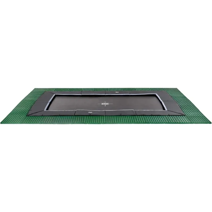 Exit Bodentrampolin Dynamic rechteckig | Schwarz, Grün | 275x458 cm