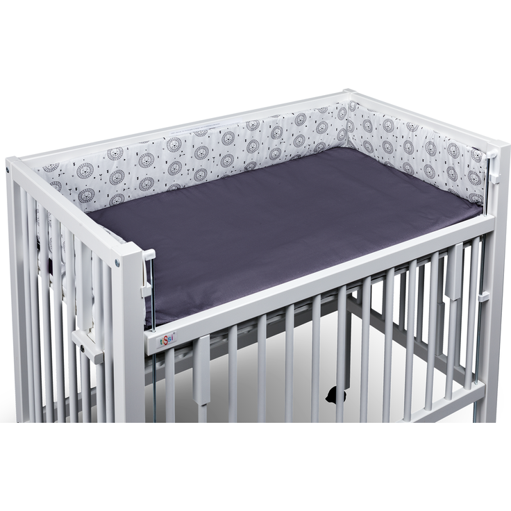 tiSsi® Nestchen / Einlage Beistellbett 40x90 cm grau Löwen