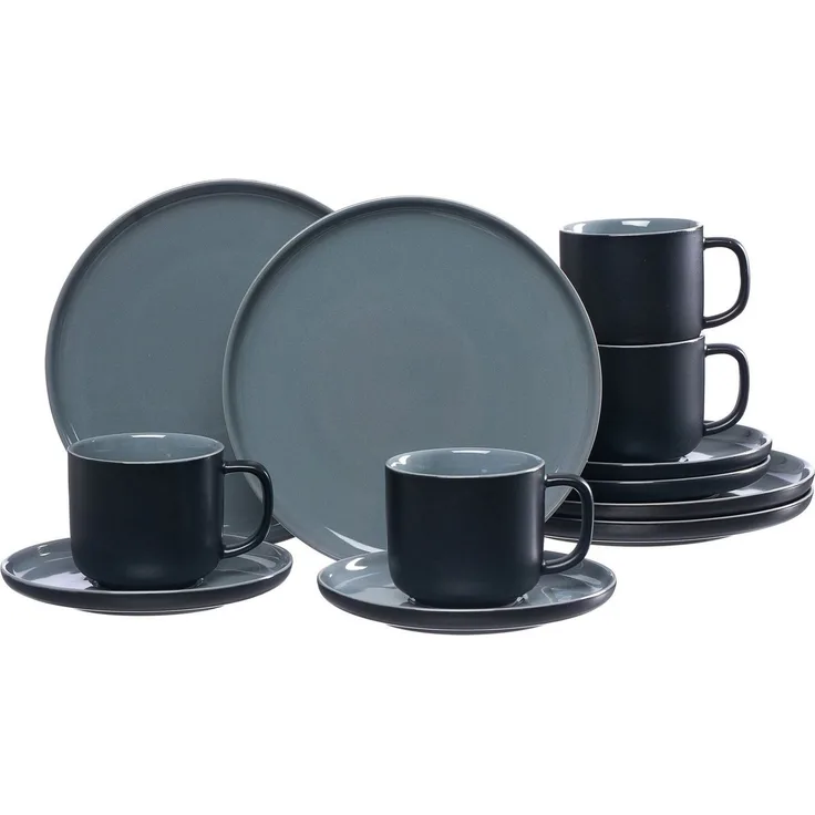 Ritzenhoff & Breker JASPER Kaffeeservice schwarz 12-teilig - A
