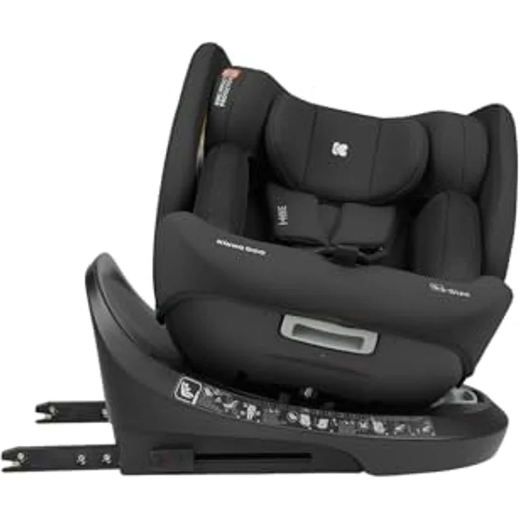Kikkaboo i-Size Kindersitz i-Hike (40-150 cm) Isofix, 360° drehbar, verstellbar schwarz – Bild 4