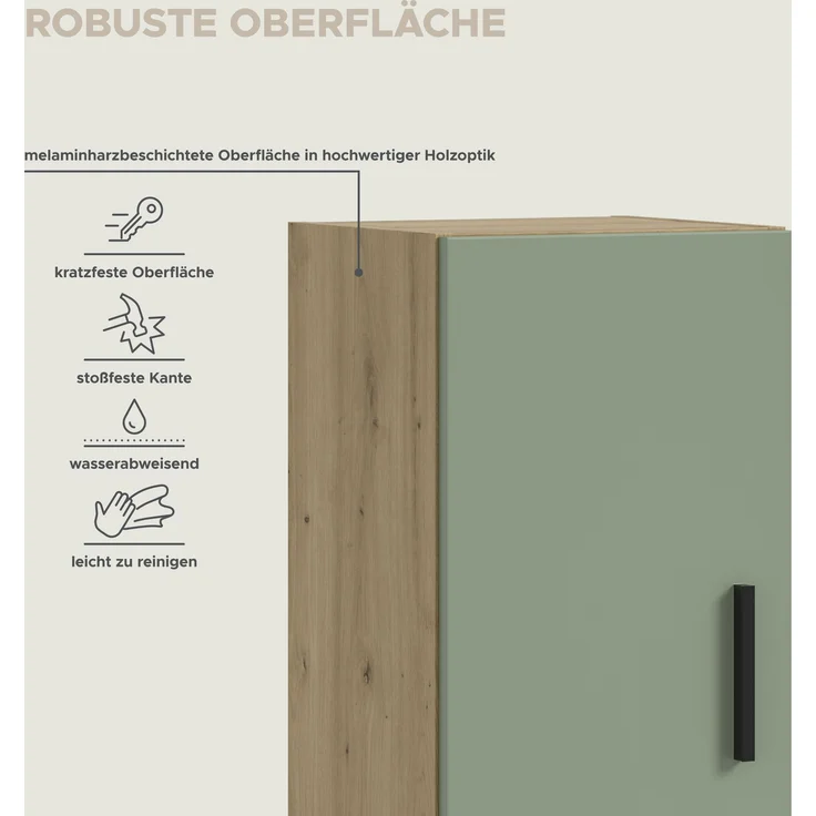 The One Wohnwand in Smoke Green Nachbildung – Bild 7
