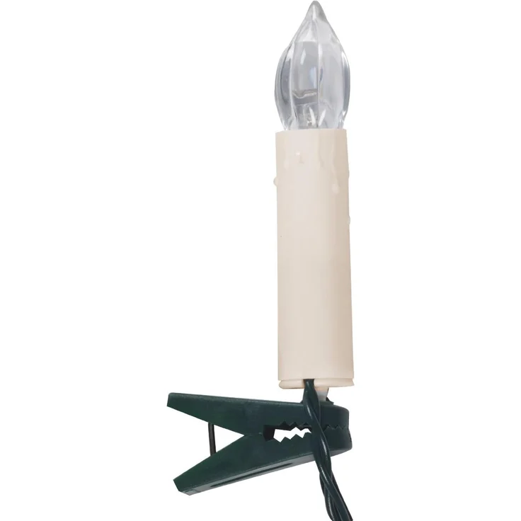 Lights4fun LED-Christbaumkerzen 50er LED Weihnachtsbaumkerzen Lichterkette – Bild 5