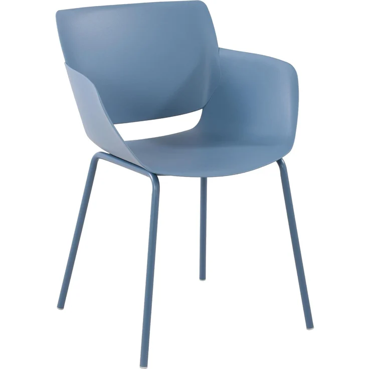 CLP Sitzgruppe Velvena Set Tisch Velva Stühle Alpena wetterfest und UV-beständig,blau 2 Stühle – Bild 7