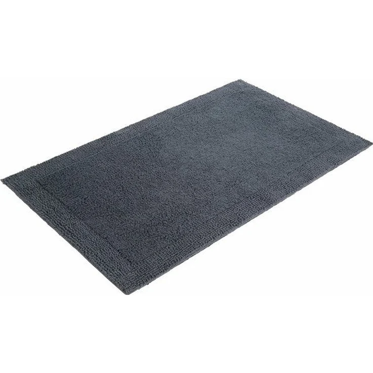 my home Badematte Kapra, Badvorleger, Badezimmer Teppich, Höhe 14 mm, beidseitig nutzbar, fußbodenheizungsgeeignet, strapazierfähig, Baumwolle, rechteckig, mit Bordüre, Badteppich, Badematte, Baumwolle – Bild 4