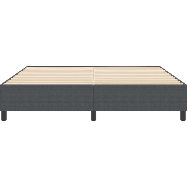 vidaXL Plattformbettgestell Dunkelgrau 180 x 200 cm Cordstoff 3337423 – Bild 5
