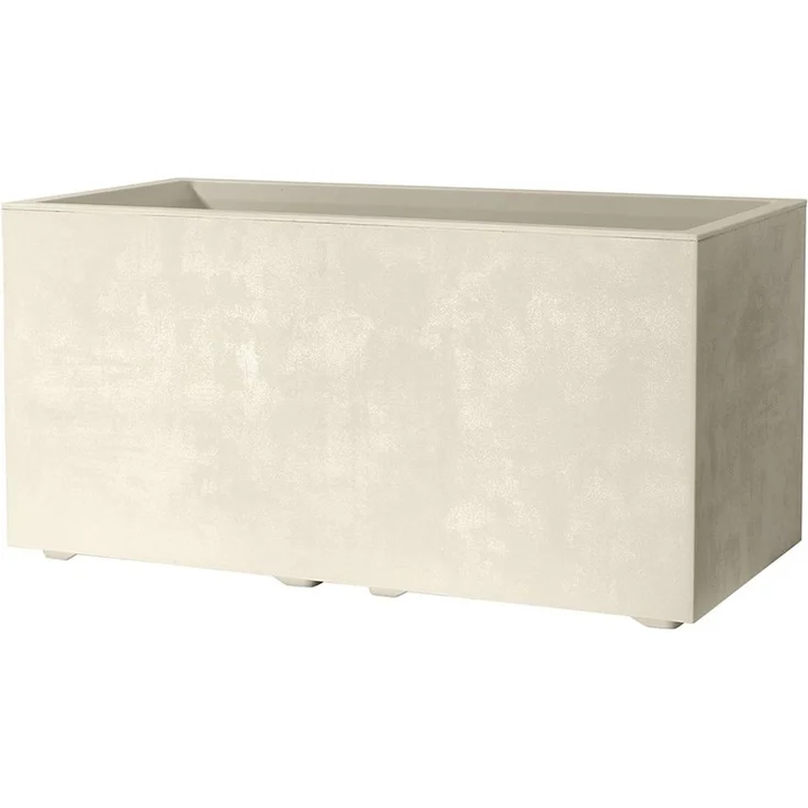 XL Pflanzkasten Millennium 73 L in Creme mit Tolle Naturstein Optik – Bild 1