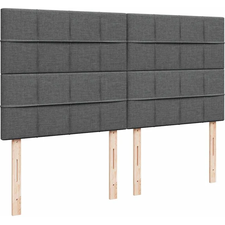 vidaXL Ottoman-Bett mit Matratzen Dunkelgrau 200x200 cm Stoff 3313183 – Bild 7
