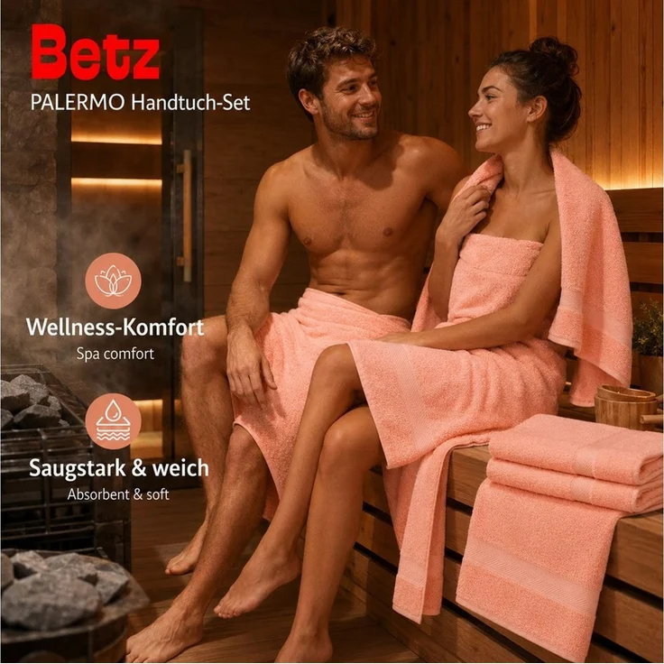 Betz Handtuch Set 12-TLG. Handtuch-Set Palermo, 100% Baumwolle (Set, 12-St) – Bild 3
