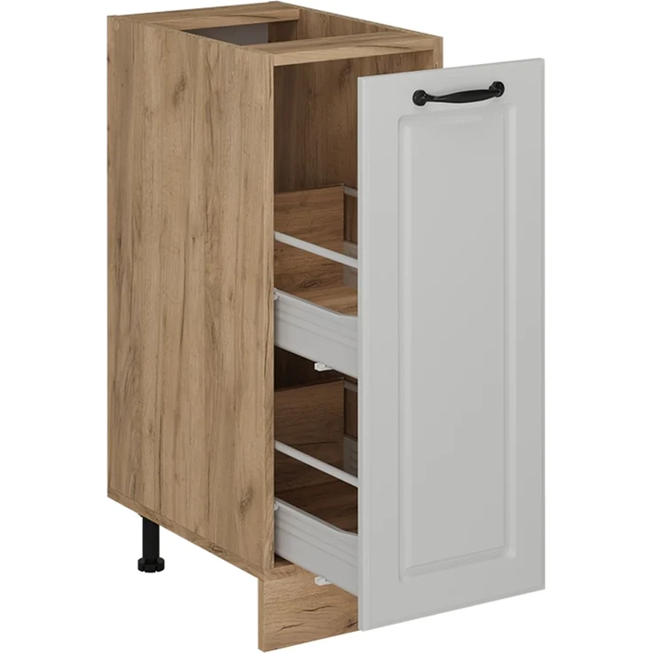 Apothekerschrank R-Line Weiß Landhaus 30 cm ohne Arbeitsplatte Vicco – Bild 4