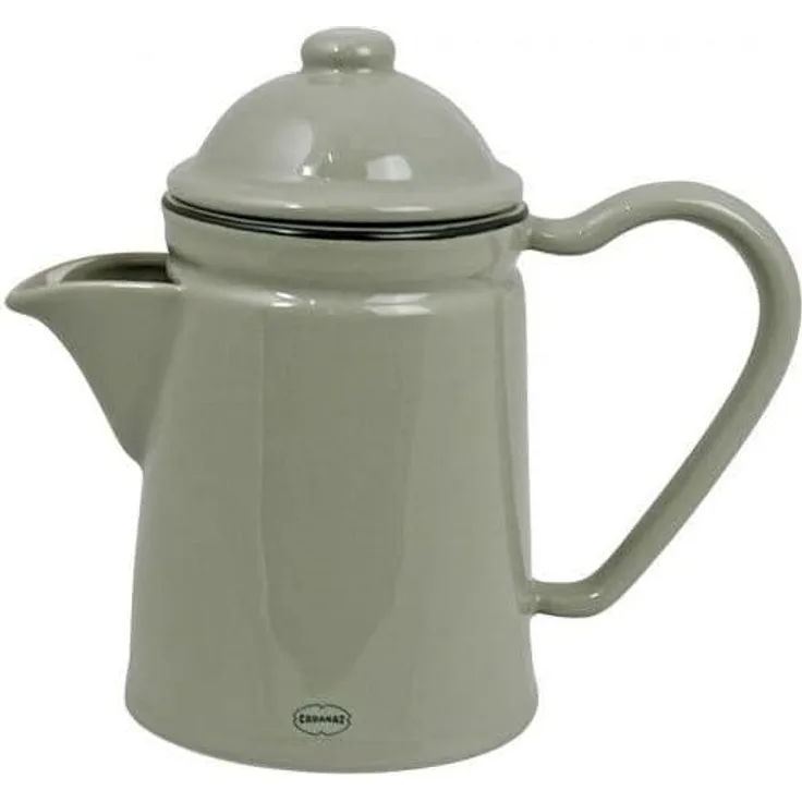 Kanne Kaffeekanne Teekanne Krug Keramikkanne Retro 0,6l Cabanaz Auswahl Farbe grau 1201453