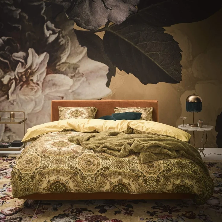 Essenza Bettwäsche Cadiz golden yellow Satin, 155x220 cm – Bild 4