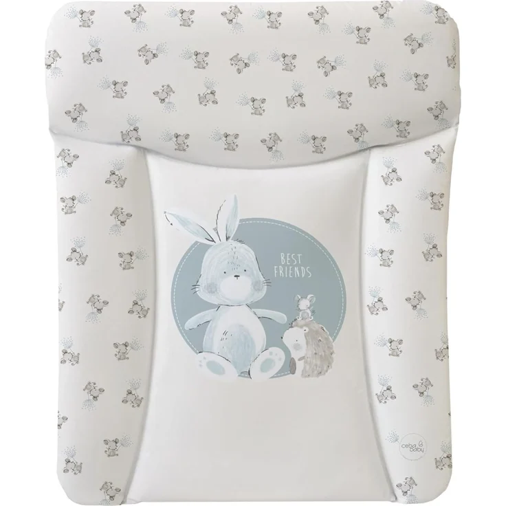 Ceba Baby® weiche Wickelauflage 50x70 cm - Baby Wickelunterlage - Wickeltischauflage für Junge und Mädchen - Wasserdicht, abwaschbar - OEKO-TEX® Standard 100 - Made in EU- Freunde – Bild 1